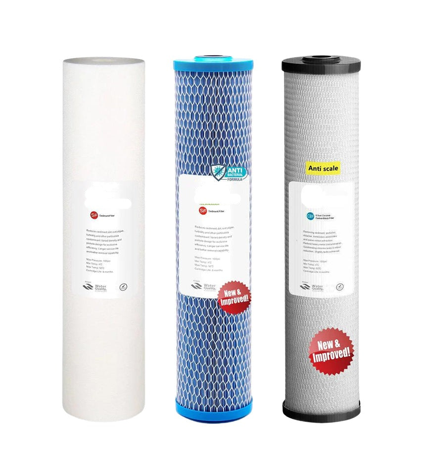 3-Stage Water Filter Replacement Hard Water (Anti-Scale) Kit