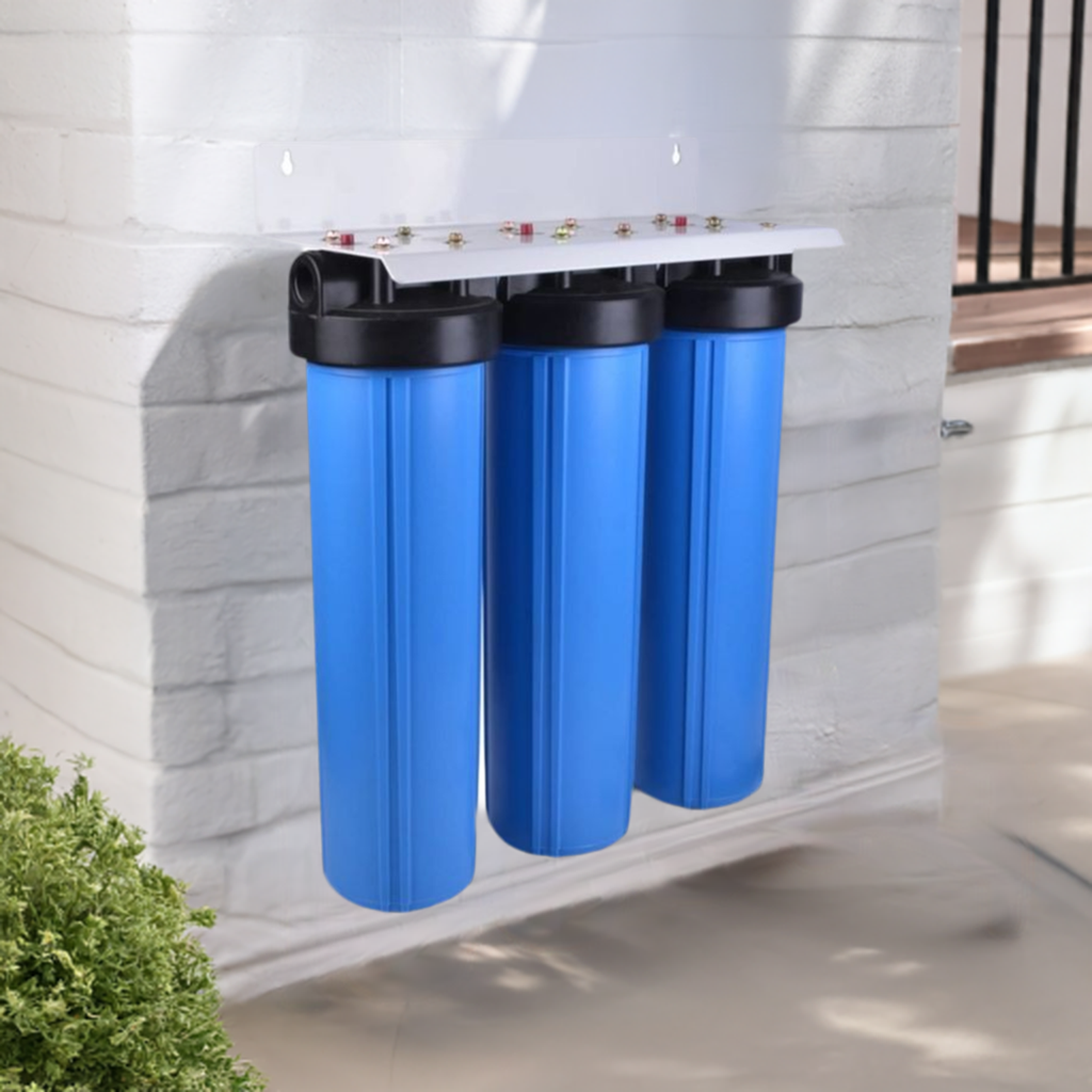 3-Stage Budget Complete Home Water Filtration System with Chlorine Cartridge Kit