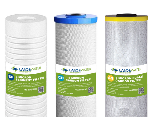 3-Stage Water Filter Replacement Hard Water (Anti-Scale) Kit
